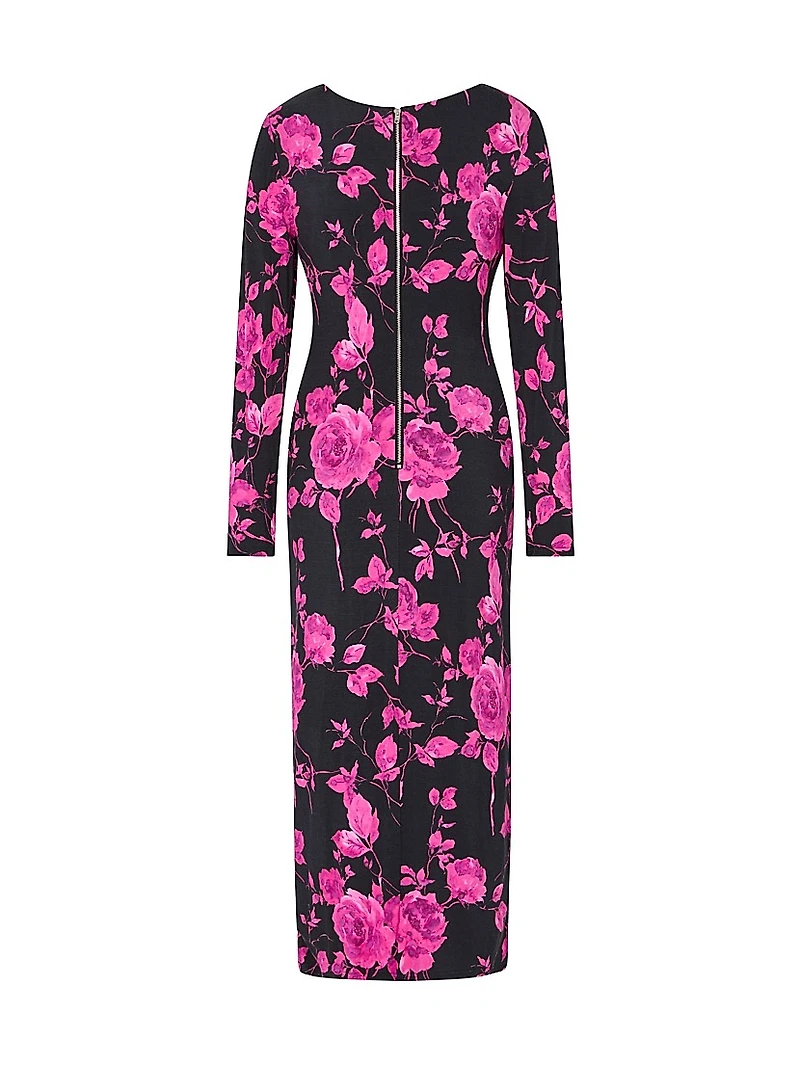 Amarilla Printed Jersey Midi-Dress