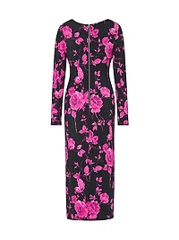 Amarilla Printed Jersey Midi-Dress