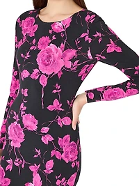 Amarilla Printed Jersey Midi-Dress