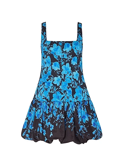 Wylma Floral Square-Neck Sleeveless Minidress