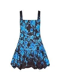 Wylma Floral Square-Neck Sleeveless Minidress