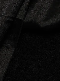 Combination Bow Fuzzy Sweater