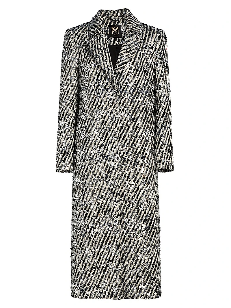 Wanda Sequined Stripe Coat