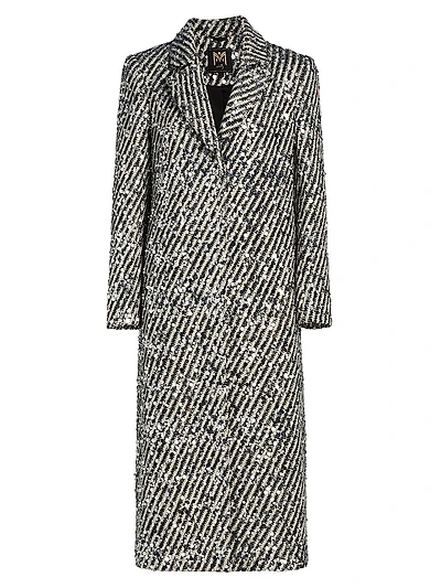 Wanda Sequined Stripe Coat