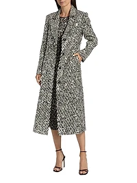 Wanda Sequined Stripe Coat