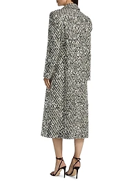 Wanda Sequined Stripe Coat