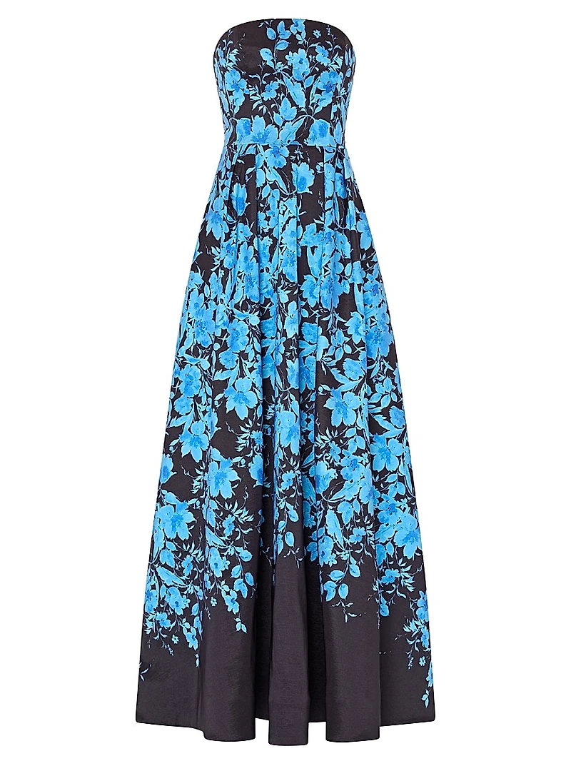 Winona Floral Bandeau A-Line Maxi Dress