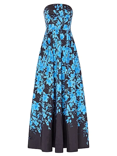 Winona Floral Bandeau A-Line Maxi Dress