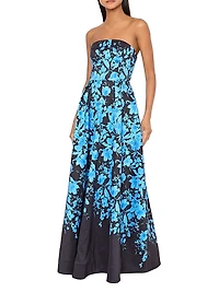 Winona Floral Bandeau A-Line Maxi Dress