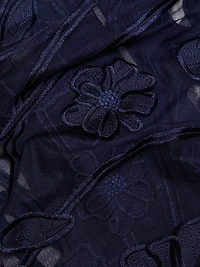 Ashton Grand Fleur Embroidered Sheer Blouse