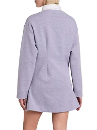 Cotton-Blend Polo Minidress