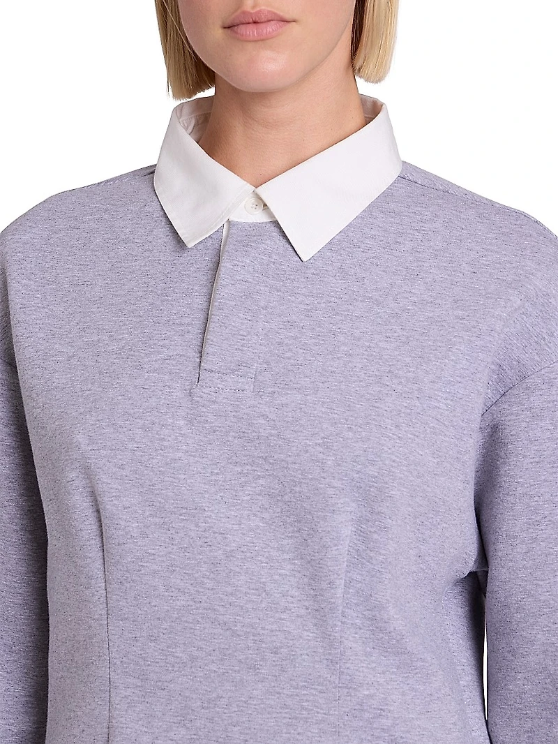 Cotton-Blend Polo Minidress