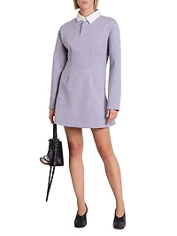 Cotton-Blend Polo Minidress