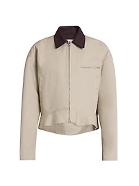 Curved Hem Workwear Jacket