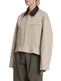 Curved Hem Workwear Jacket