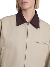 Curved Hem Workwear Jacket