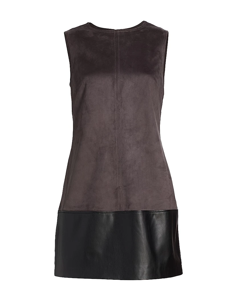 Eve Faux Suede Shift Dress