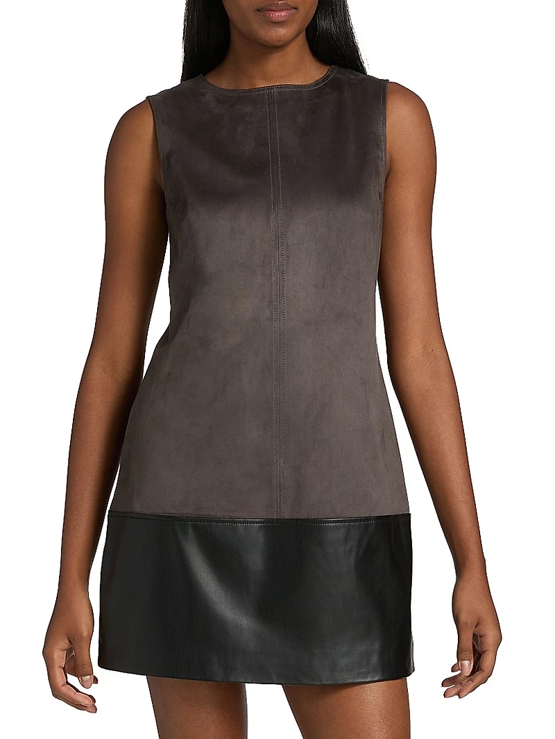 Eve Faux Suede Shift Dress