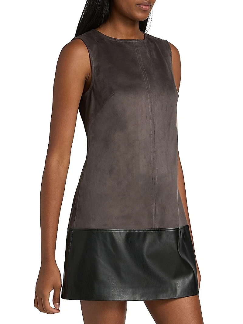 Eve Faux Suede Shift Dress