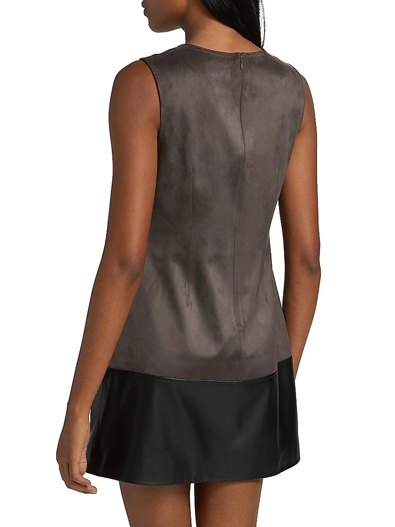 Eve Faux Suede Shift Dress