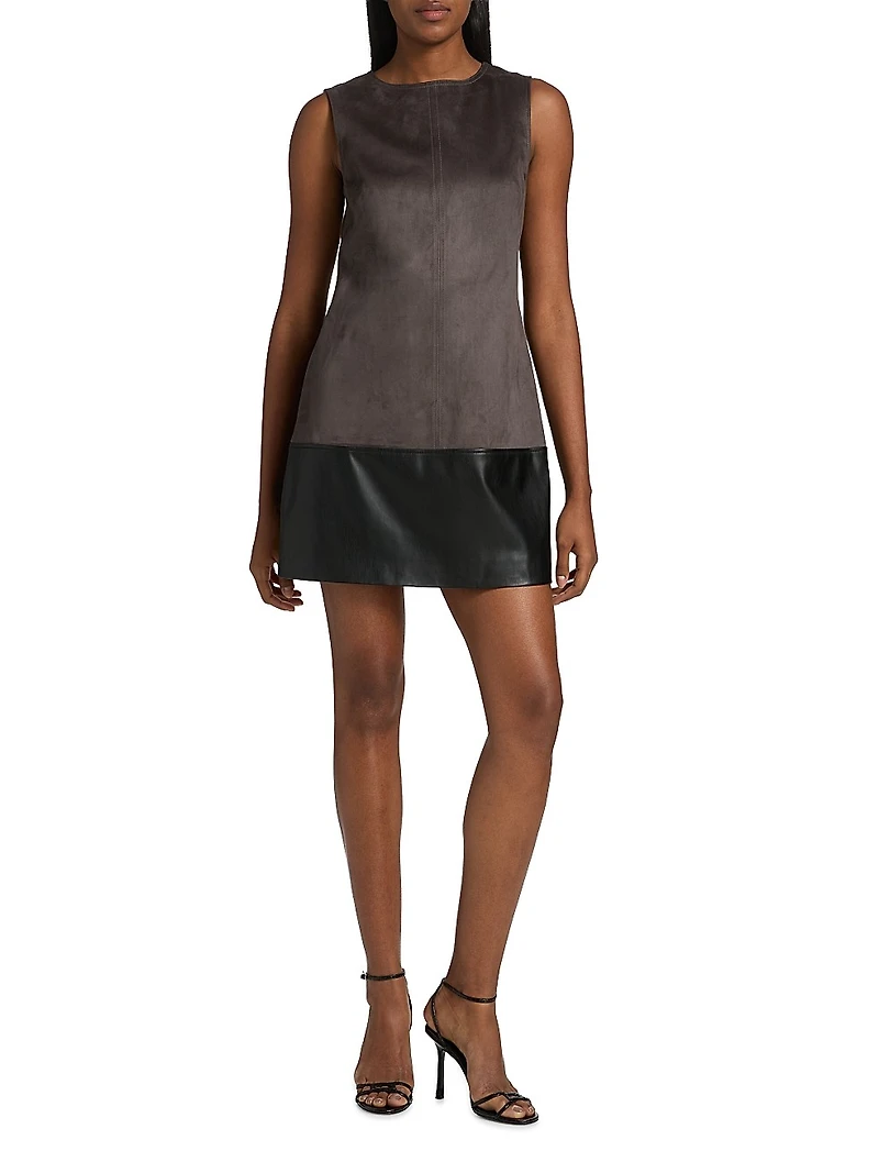 Eve Faux Suede Shift Dress