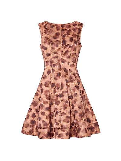 Poppy Leopard-Print Sleeveless Minidress