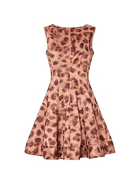 Poppy Leopard-Print Sleeveless Minidress