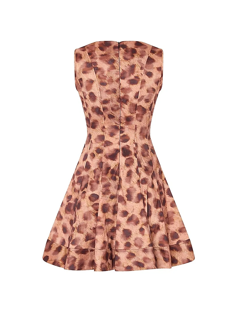 Poppy Leopard-Print Sleeveless Minidress