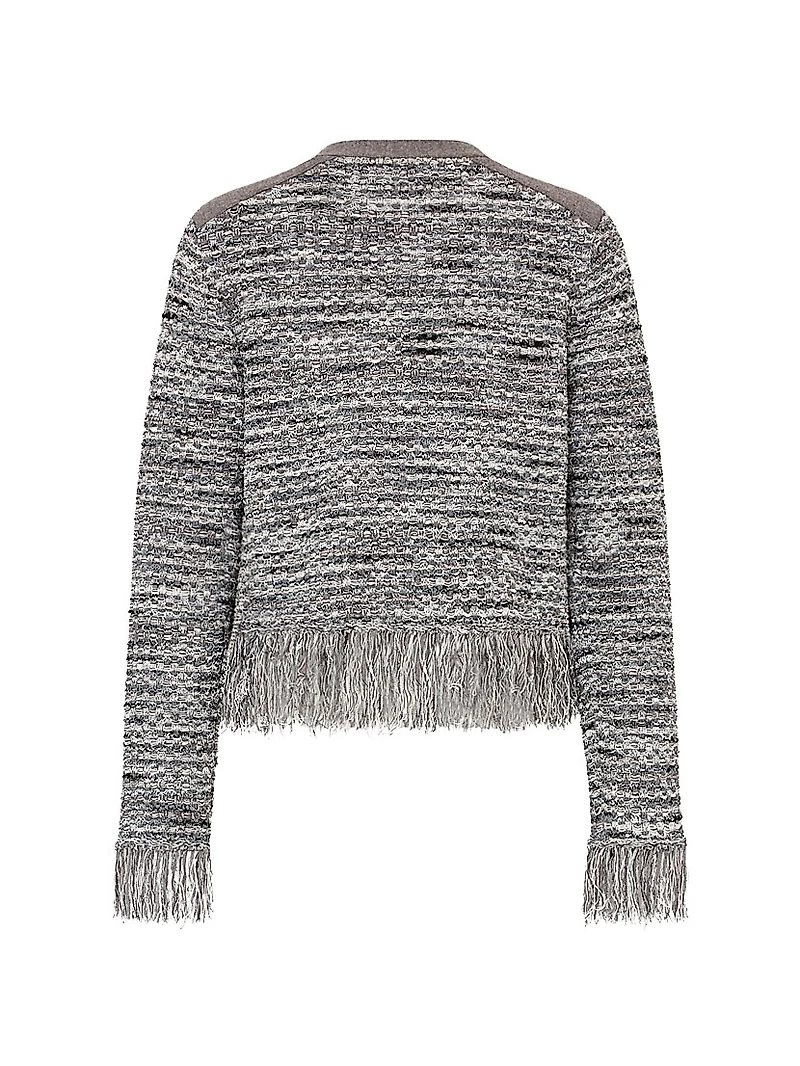 Kaia Textured Fringe Cardigan Jacket