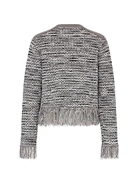 Kaia Textured Fringe Cardigan Jacket