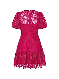Yasmin Floral Lace Fit & Flare Minidress