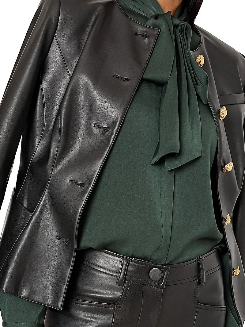 Wells Faux-Leather Jacket