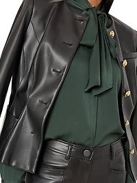 Wells Faux-Leather Jacket