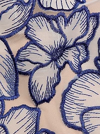 Kait Floral-Embroided Cocktail Dress