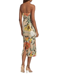 Shiloh Floral-Embroidered Sheath Dress