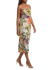 Shiloh Floral-Embroidered Sheath Dress