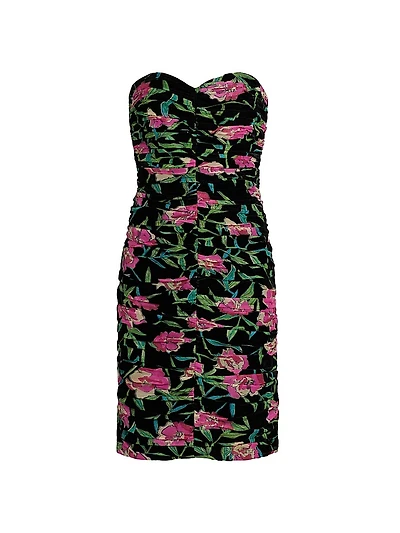 Chloe Burnout Velvet Sheath Dress