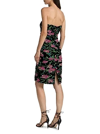 Chloe Burnout Velvet Sheath Dress