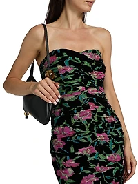 Chloe Burnout Velvet Sheath Dress
