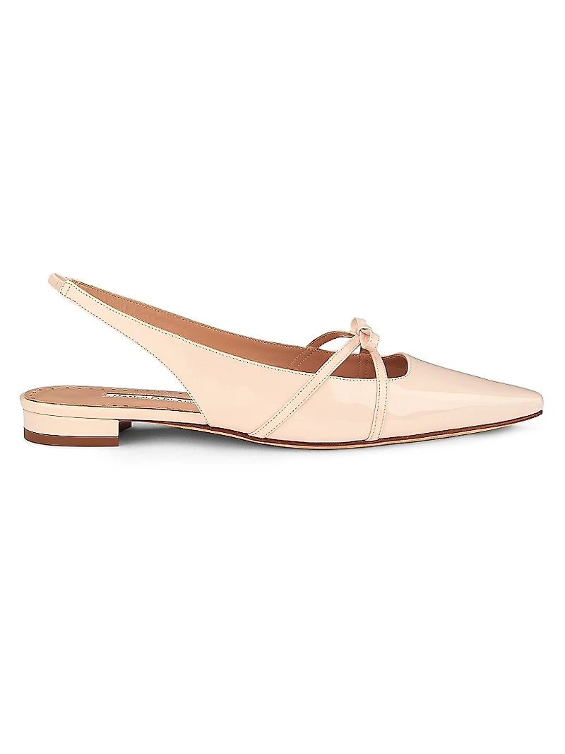 Dariasli Patent Leather Slingback Flats