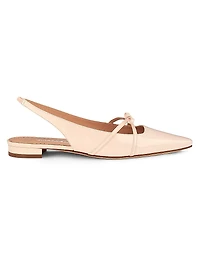 Dariasli Patent Leather Slingback Flats