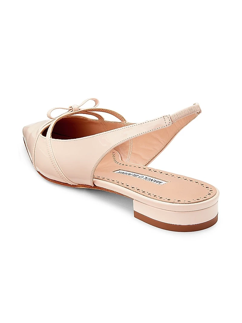 Dariasli Patent Leather Slingback Flats