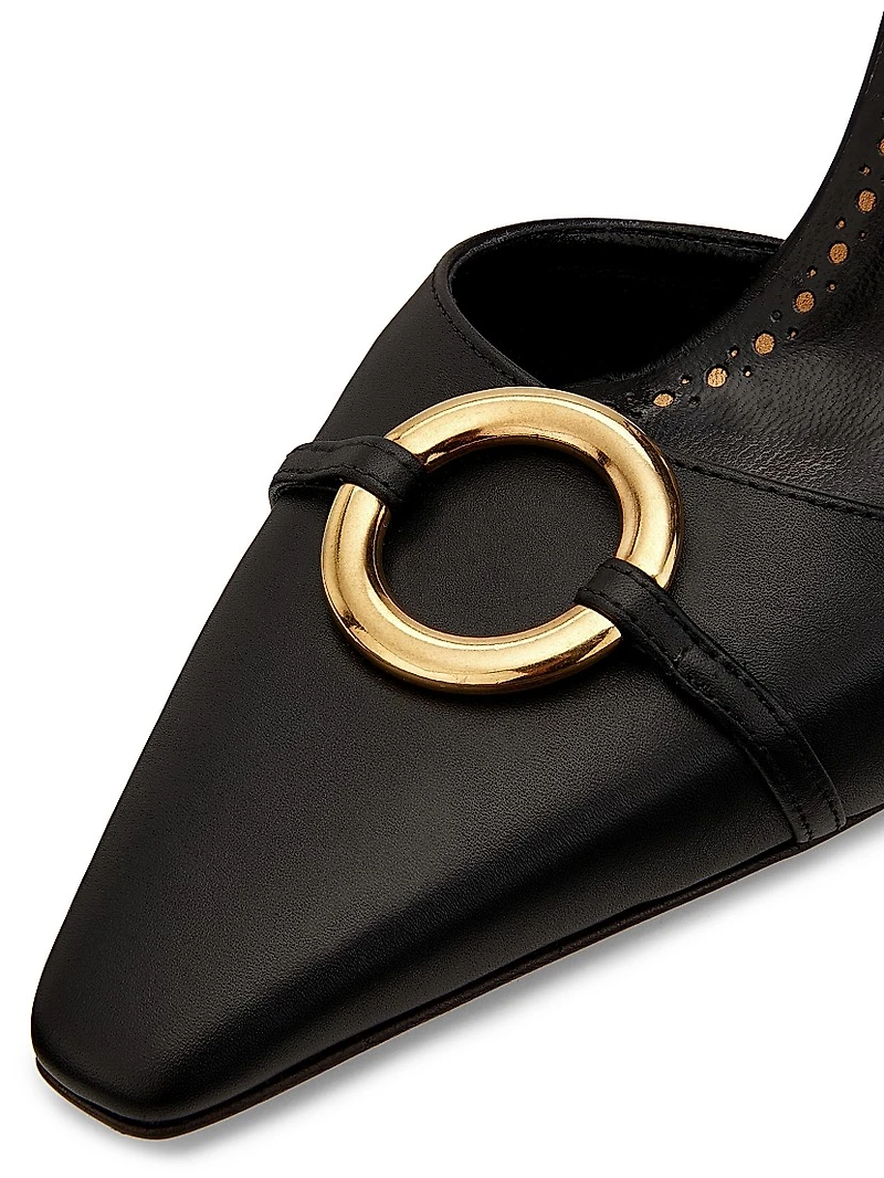 Querelle Embellished Leather Pumps