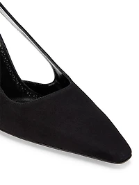 Suede Cut-Out Pumps