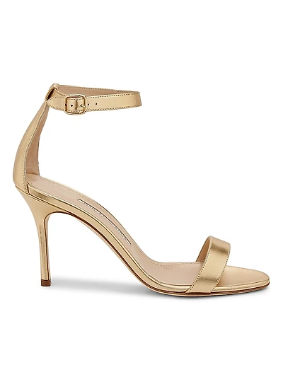 Chaos Metallic Leather Sandals
