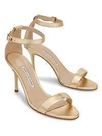 Chaos Metallic Leather Sandals