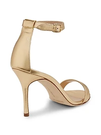 Chaos Metallic Leather Sandals