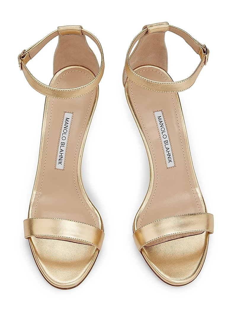 Chaos Metallic Leather Sandals