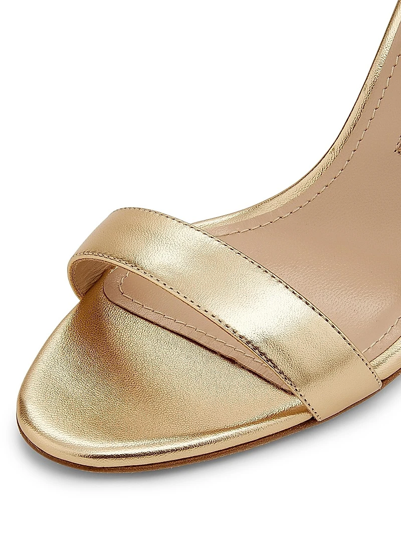 Chaos Metallic Leather Sandals