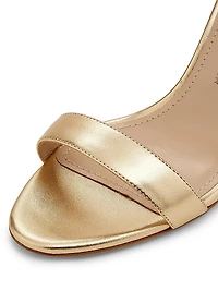 Chaos Metallic Leather Sandals